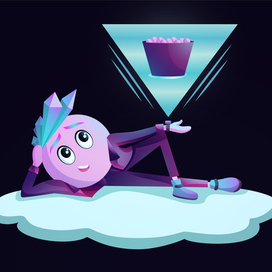 Бренд-персонаж для компании по производству нано-мороженого