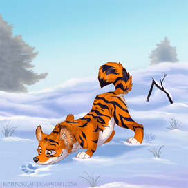 снежное утро