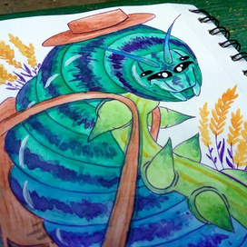 гусеница путешественник 