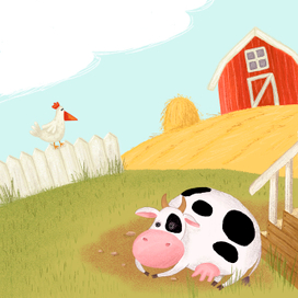 Буренка по прозвищу Мурка