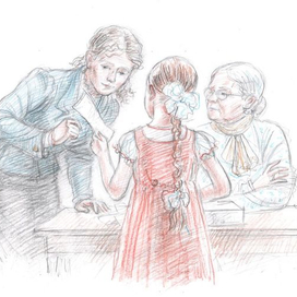 Евгений Шварц "Первоклассница", иллюстрация