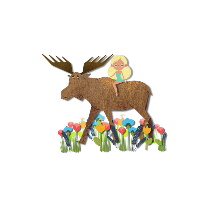 Девочка и лось