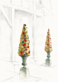 Эскиз композиций с яблоками