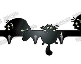 вешалка Коты