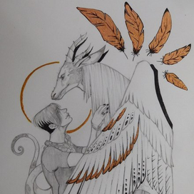 золотые перья