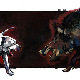 серия работ "Аргентинский дог"