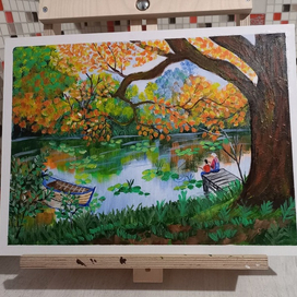 "Летняя рыбалка с дедушкой" 