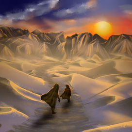 Иллюстрация к повествованию сюжета для настольной ролевой игры Dungeons & Dragons. 