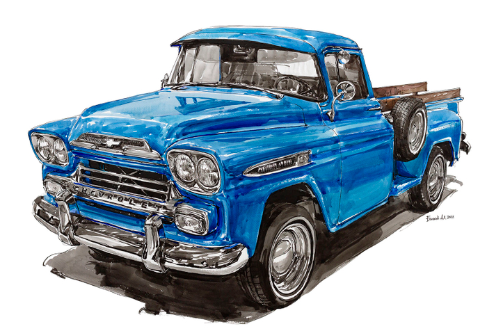 автомобиль 1959 Pickup Chevrolet Apache 3600 