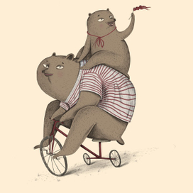 Ехали медведи на велосипеде 