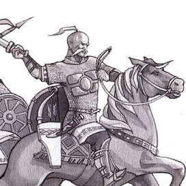 Святослав в бою