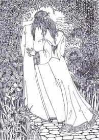 Двое в саду.