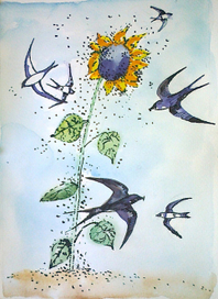 иллюстрация к Сказке Жуковской "Подсолнух"