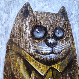 кот в пальто I