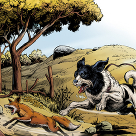 Лиса и собака - с Анастасией