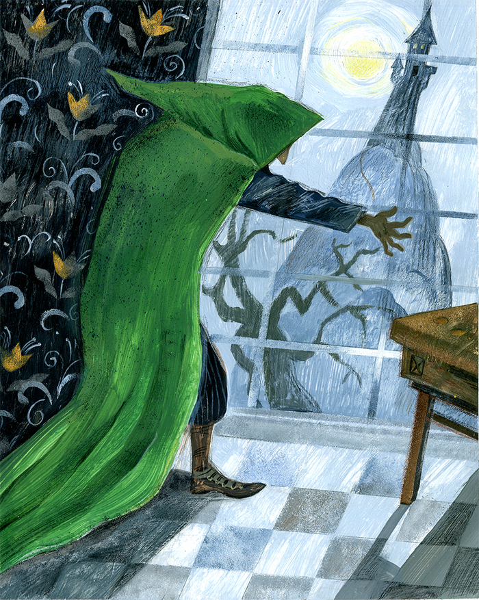 зеленый колдун к сказке Девочка свеча