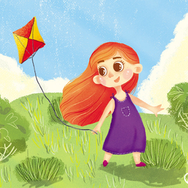 Воздушный змей, девочка