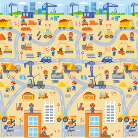 Иллюстрация стройка