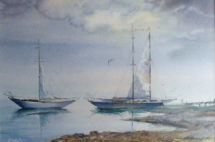 Яхты.Рижский залив.