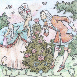 Серпентина и принц Сапфир в чудесном саду