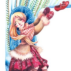 Иллюстрация к сказке Г.Х. Андерсена "Снежная королева"