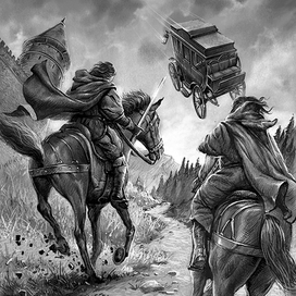 Иллюстрация в сборник рассказов Р. Суржикова