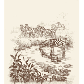 Иллюстрация к роману Жюля Верна "Пятнадцатилетний Капитан"