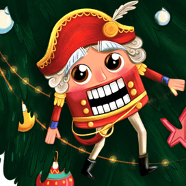 Книжная иллюстрация к сказке "Щелкунчик"