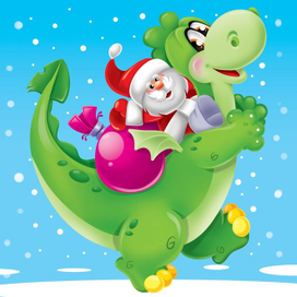 Дед Мороз на драконе