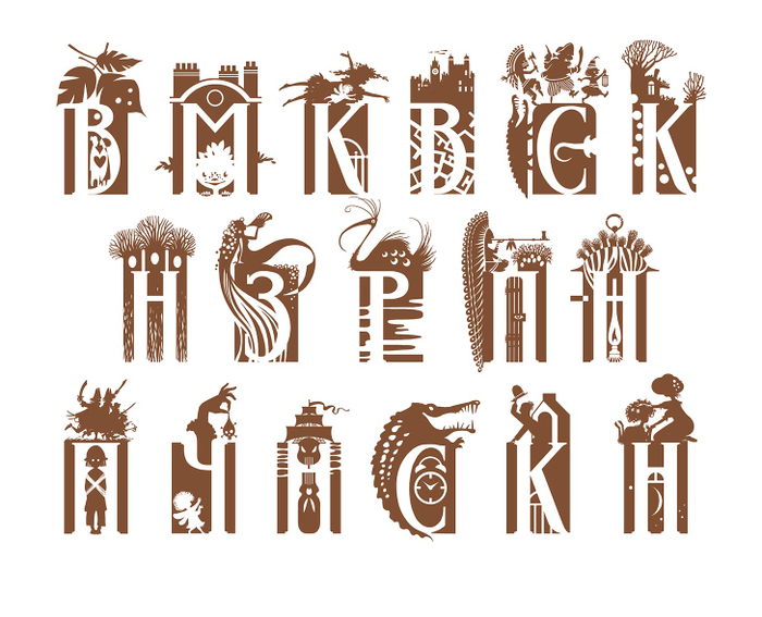 Буквицы к "Питеру Пэну"