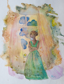 " В окне. День"