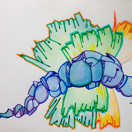 техно-бабочка