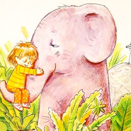 На хоботе слона