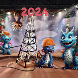 Календарь на 2024 год для компании MF Group