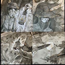 Тушевые работы