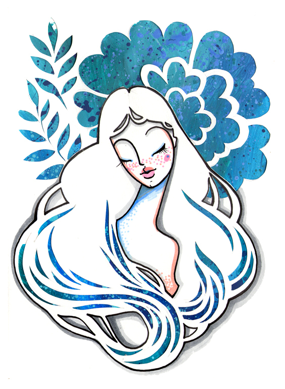 Голубой цветок