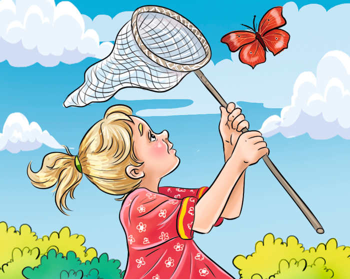 За бабочкой