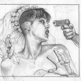 Скетч книжной обложки