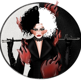 Иллюстрация по фильму «КРУЭЛЛА» 