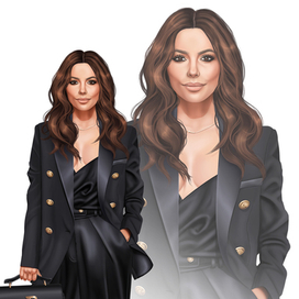 Eva Longoria fashion art