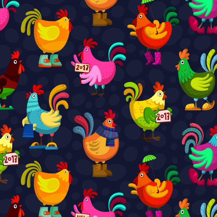 Новогодние петушки