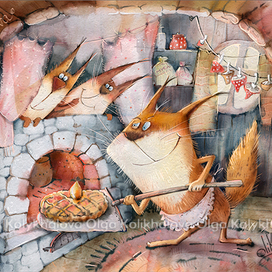 Белка-мать с детЯми)