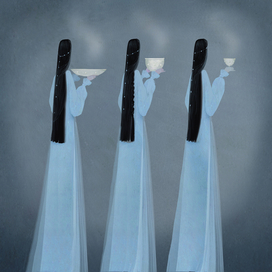 Сенные девушки.Для мультфильма "Несмеяна"