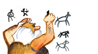 Наскальный художник