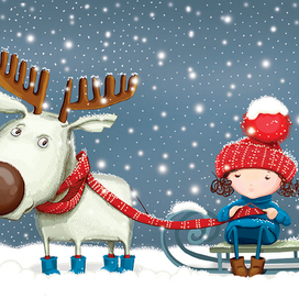 Шарф для оленя