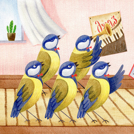 Второй разворот детской книги про счет