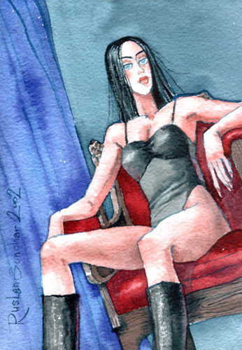 ДЕВУШКА В КРЕСЛЕ