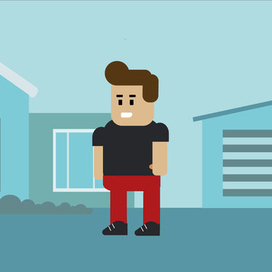 Житель в городе