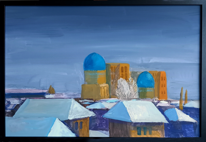 Зима в Самарканде. Мечеть Биби-Ханым