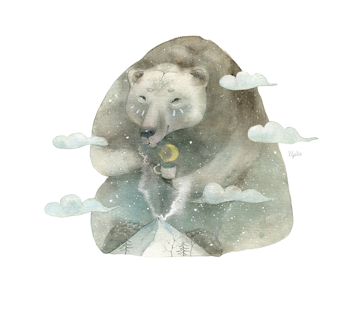 Зимняя ночь, падает снег. Легендами полон сон. Уютно дома